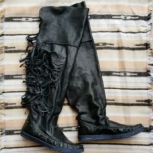 El Vaquero Over the Knee Apache Moccasin Boots